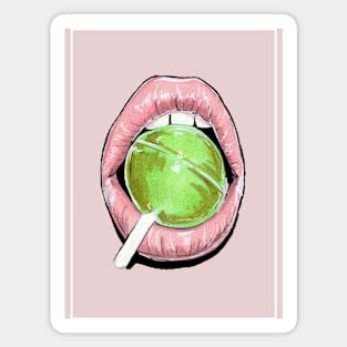 Green Lollipop Magnet